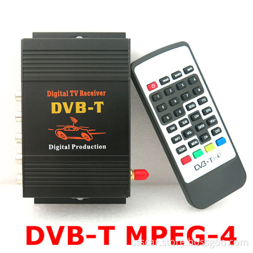 4 Video Output MPEG-4 Car DVB-T for Car Digital TV Tuner Receiver